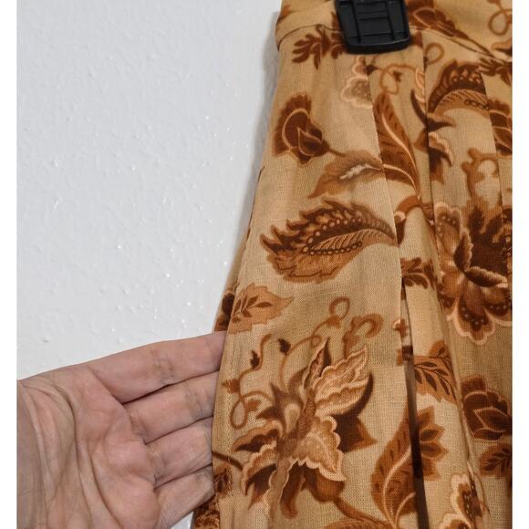 Mason's Daughter Emma Floral Linen Blend Maxi Skirt Golden Meadow Size Small - Picture 13 of 16